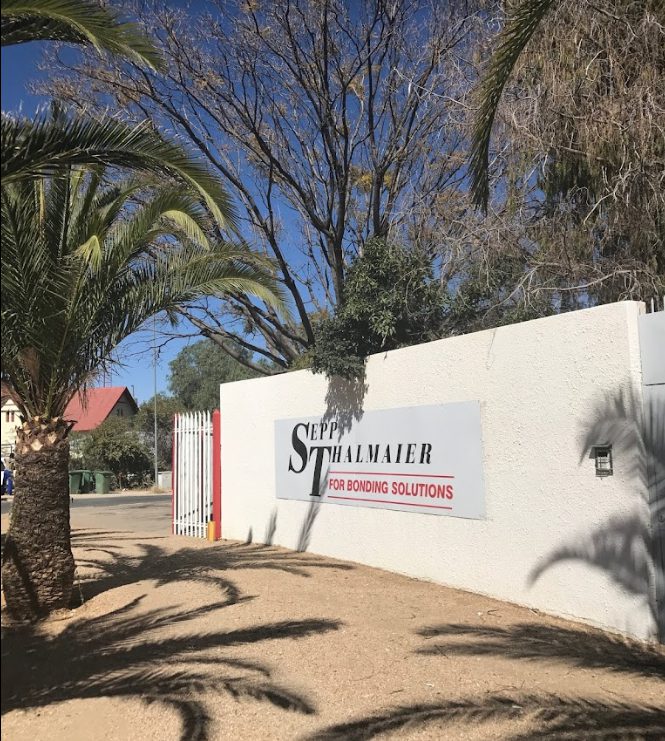 Sepp Thalmaier premises and signage in Windhoek, Namibia